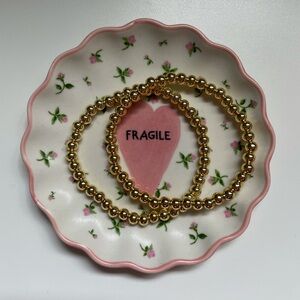 Gold Beaded Bracelet Set